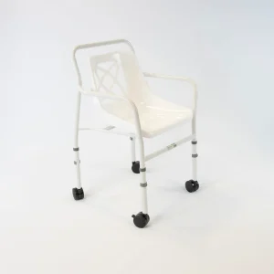 NRS Height Adjustable Economy Mobile Shower Chair
