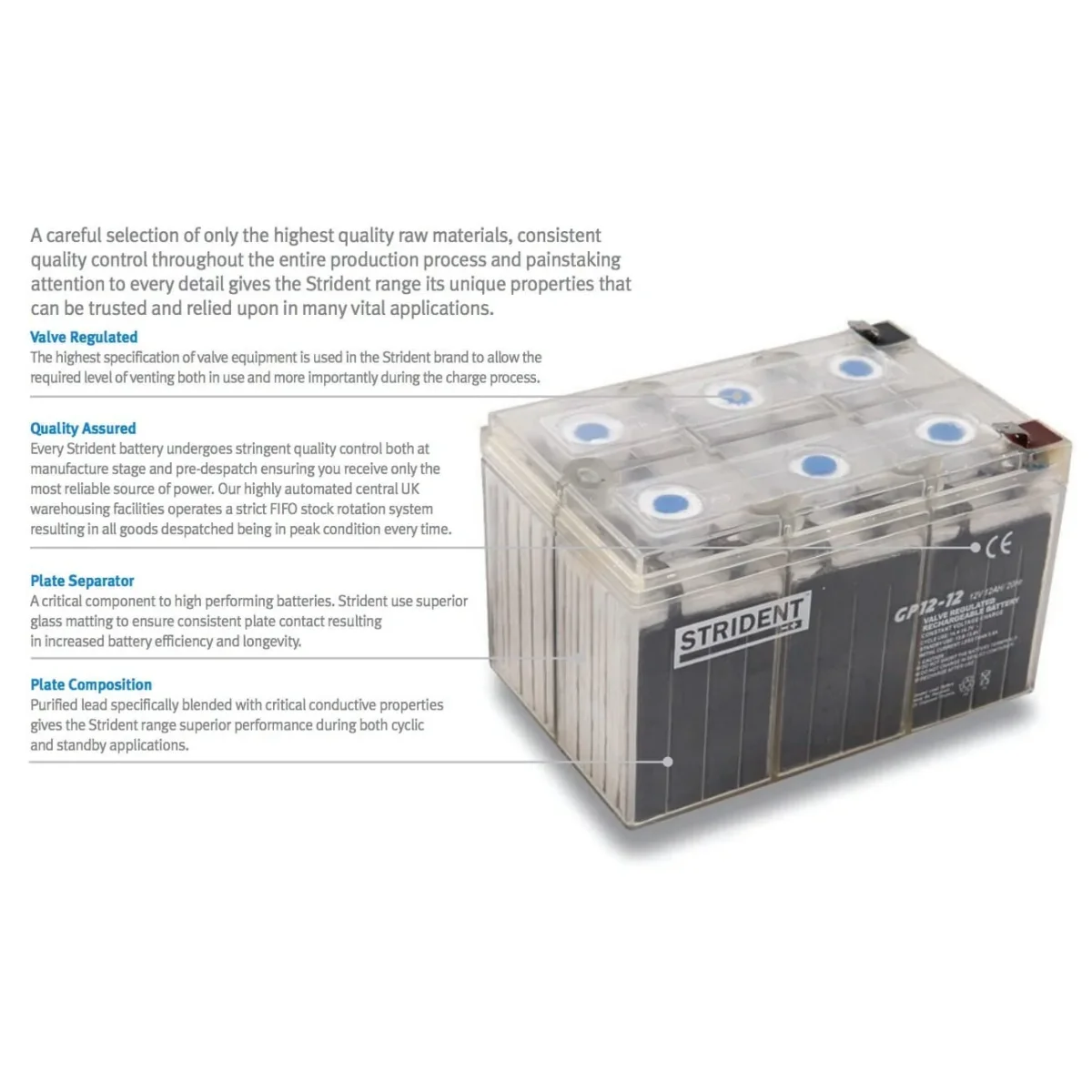 Strident AGM Battery 12V 100AH - Image 3